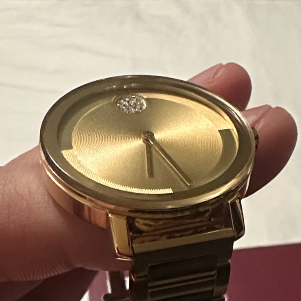 Movado BOLD Evolution 2.0 Crystal Accent and Pale Gold Ionic-Plated Watch - Picture 5 of 8